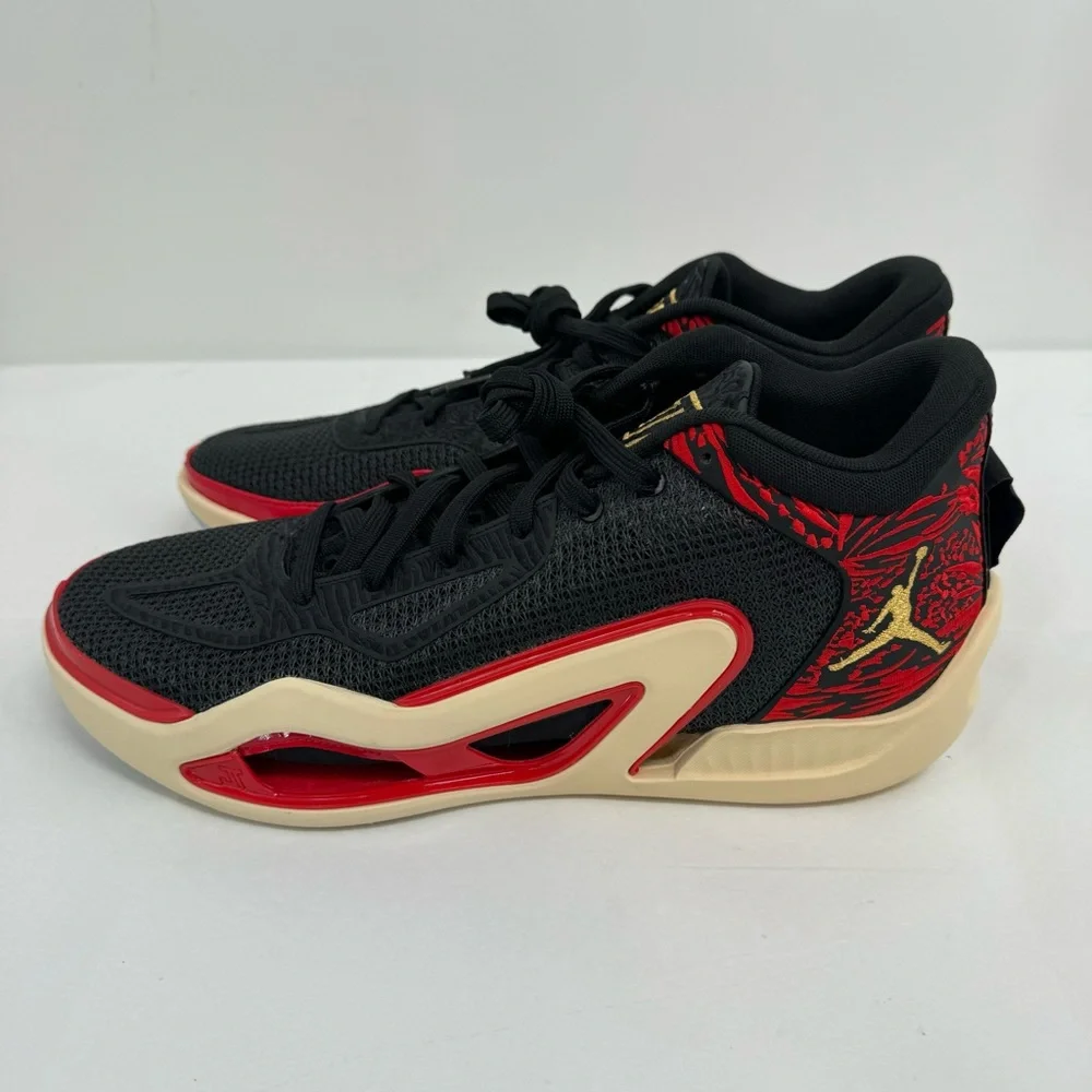 NWOB Nike Air Jordan Jason Tatum 1 Zoo Men’s 13 Black Gold Red DX5572-001 New